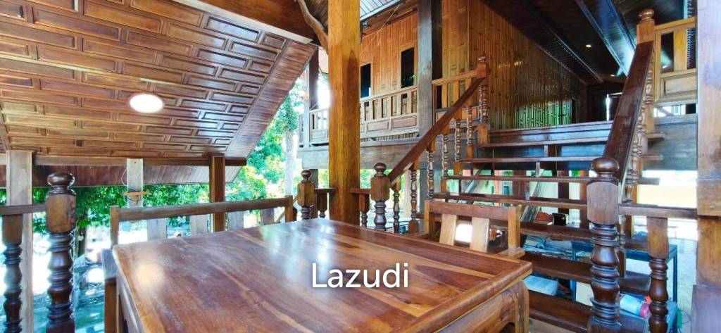 รูป บ้านไม้สไตล์ไทยพร้อมที่ดินขนาด 1 งาน - รูปที่ 3/23