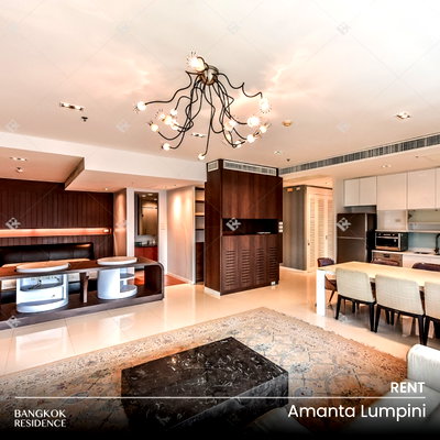 คอนโดให้เช่า : 💖💖 เช่าคอนโด 🌃 Amanta Lumpini 2นอน 138.52ตร.ม. 80k ห้องสวยมาก เฟอร์ครบ เครื่องใช้ไฟฟ้าครบ ราคาดี 