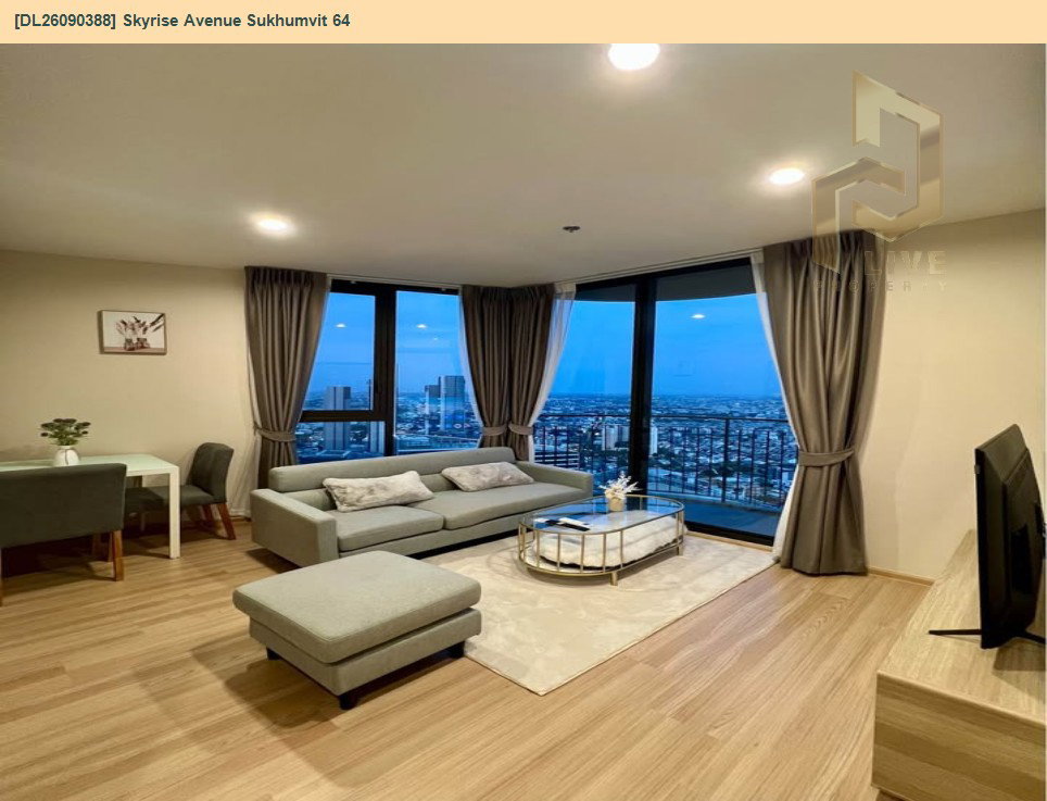 รูป DL26090388 ให้เช่าคอนโด สกายไรส์ อเวนิว สุขุมวิท 64 (Skyrise Avenue Sukhumvit 64) ใกล้ BTS ปุณณวิธี พร้อมเข้าอยู่ โทรด่วน 0614453194 LineID @952jdxxk - รูปที่ 2/11