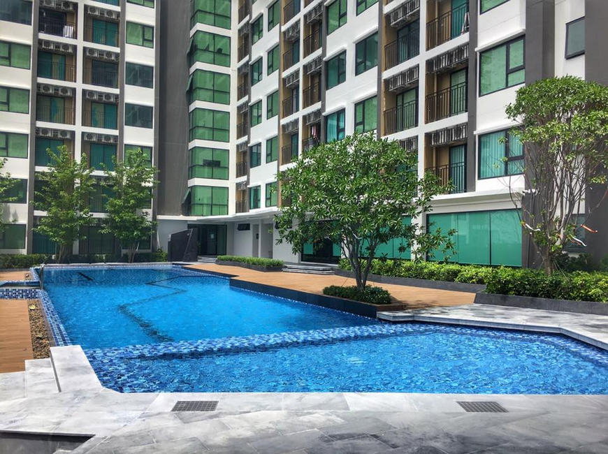 รูป Call : 085-865-6921 ให้เช่า คอนโด เคนซิงตัน สุขุมวิท-เทพารักษ์ ติด MRT ทิพวัล 24 ตารางเมตร 1 ห้องนอน ชั้น12A ตึกB ตกแต่งครบ - รูปที่ 8/12