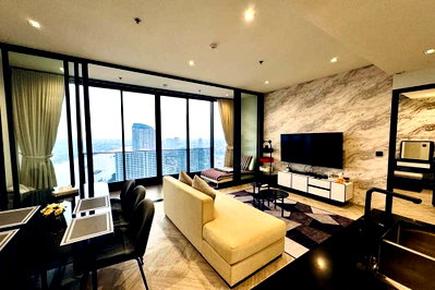 ขายคอนโด :  ขาย -เช่า ! Chapter Charoennakhon - Riverside, 2 นอน, 2 น้ำ, วิวเมือง, ชั้นสูง 41+, ตกแต่งสไตล์โมเดิร์นหรูหรา ! Code C20260900012 แต่งครบ, ราคาพิเศษ!!