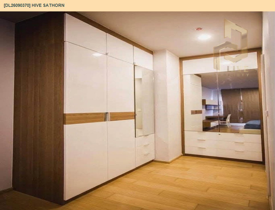 รูป DL26090370 ให้เช่าคอนโด ไฮฟ์ สาทร (Hive Sathorn) ใกล้ BTS กรุงธนบุรี พร้อมเข้าอยู่ โทรด่วน 0638692663 LineID @952jdxxk - รูปที่ 9/10