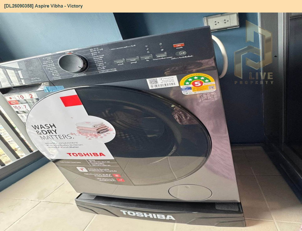 รูป DL26090358 ให้เช่าคอนโด แอสปาย วิภา - วิคตอรี่ (Aspire Vibha - Victory) ใกล้ AIRPORT RAIL LINK พญาไท พร้อมเข้าอยู่ โทรด่วน 0614453194 LineID @952jdxxk - รูปที่ 10/12
