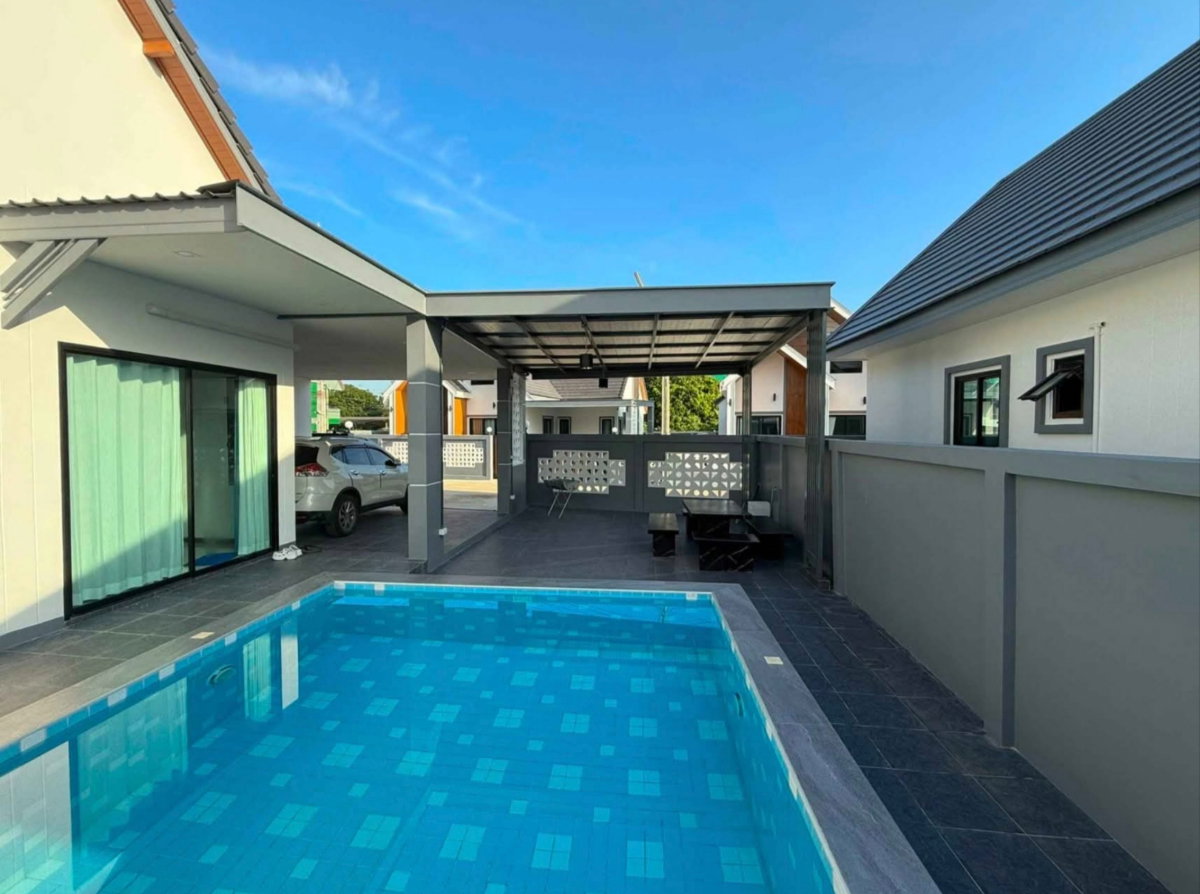 รูป ให้เช่า Pool Villa รายเดือน บางละมุง ใกล้พัทยา โครงการบ้านปัณณ์สุข 3 - รูปที่ 4/9