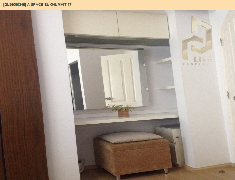 รูป DL26090346 ให้เช่าคอนโด เอ สเปซ สุขุมวิท 77 (A Space Sukhumvit 77) ใกล้ BTS อ่อนนุช พร้อมเข้าอยู่ โทรด่วน 0653619502 LineID @952jdxxk - รูปที่ 12/12
