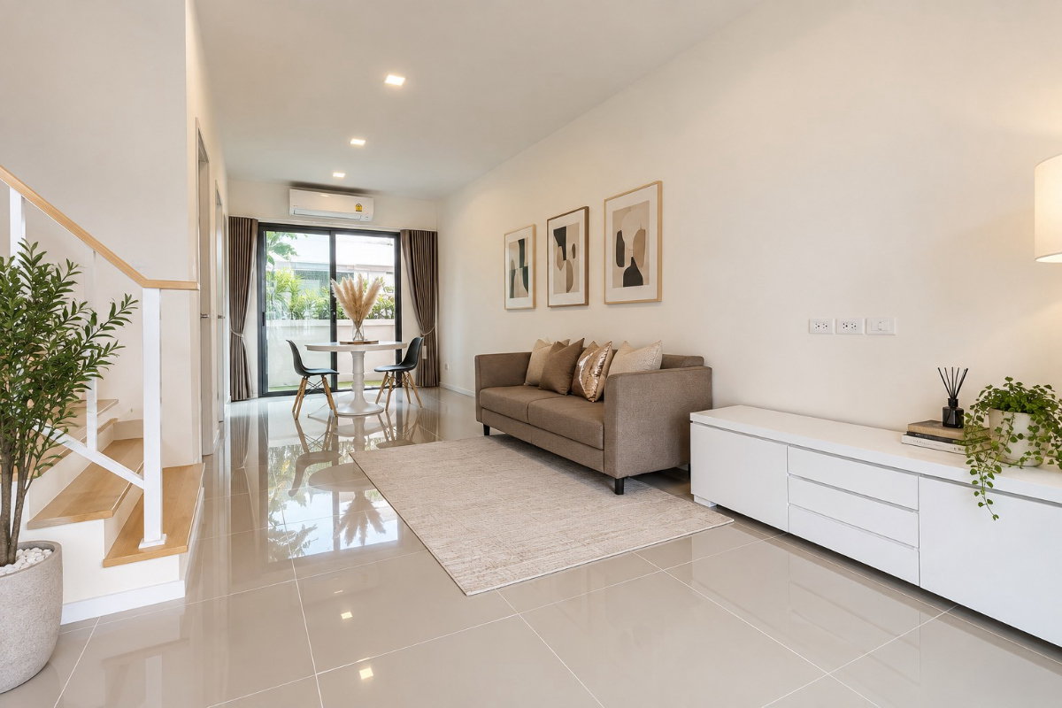 รูป #ให้เช่าทาวน์โฮม 2 ชั้น โครงการซิโอ โฮม รามอินทรา - จตุโชติ (Reseo Home Ramintra - Chatuchot ทาวน์โฮมพรีเมียมสไตล์ญี่ปุ่น - รูปที่ 2/14