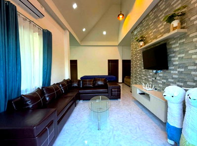 เช่าบ้านเดี่ยว ชลบุรี : ให้เช่า Pool Villa รายเดือน บางละมุง ใกล้พัทยา โครงการบ้านปัณณ์สุข 3