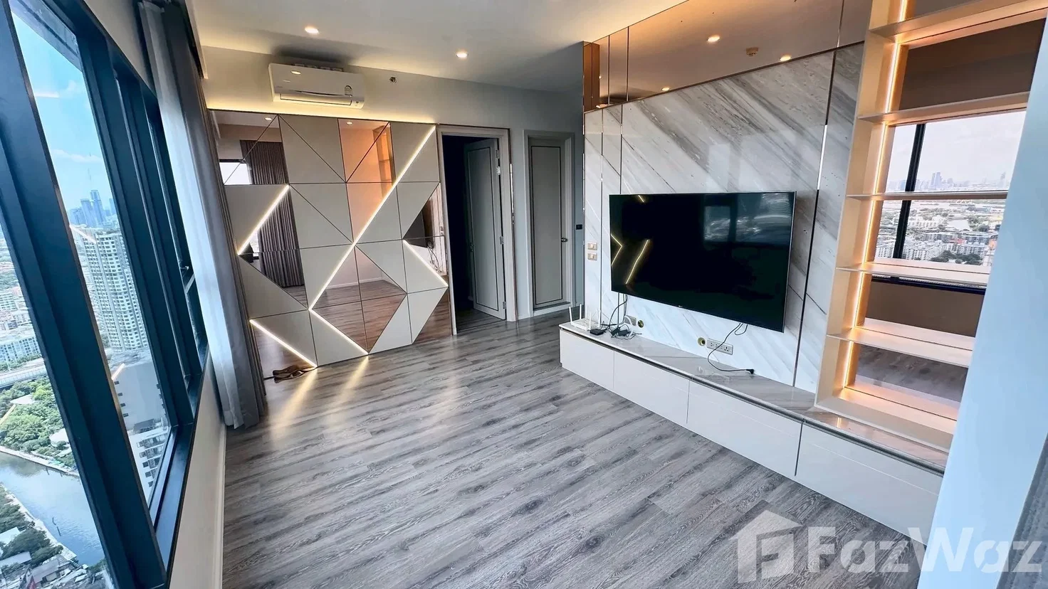 รูป 45F Corner Sunset River View | 2BR 55sqm | 600m BTS On Nut 6748627 - รูปที่ 10/55