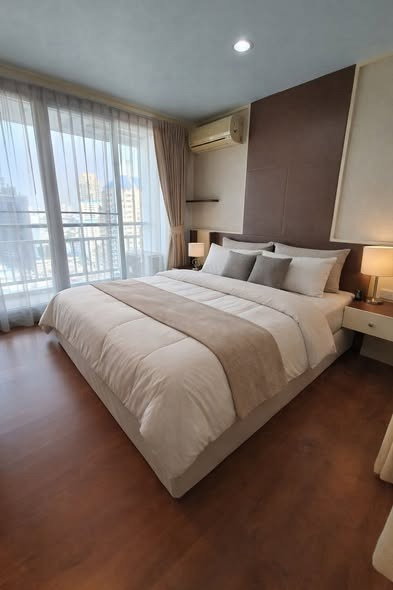 รูป (FY226) ให้เช่า Grand Park View Asoke ชั้น 29 1 ห้องนอน วิวสูง ใกล้ MRT เพชรบุรี - รูปที่ 1/15