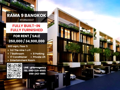 Home office for sale Max Valu Pattanakarn : The Element Rama 9 | Luxury Fully Built-in Home Office with Tenant | 8.82% Investment Yield | Just 1 Minute from The Nine Center