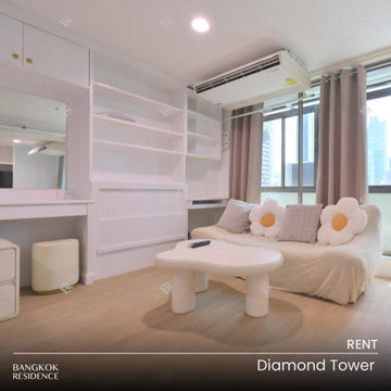 💖💖 เช่าคอนโด 💎 Diamond Tower 2นอน 74ตร.ม. 35k 🌃 ห้องกว้าง ทำเลใจกลางเมือง ใกล้ BTS ช่องนนทรี