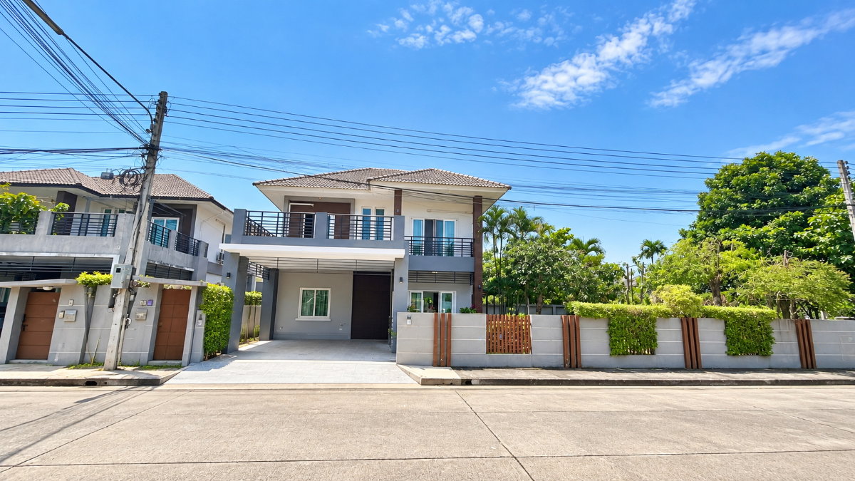 บ้านเดี่ยว 2 ชั้น ให้เช่า | โครงการแสนสราญ หางดง เชียงใหม่ บ้านกว้าง พื้นที่เยอะ สวนข้างบ้าน พร้อมระเบียงขนาดใหญ่