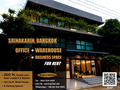 Office for rent Raffles International College : 2nd Floor Office Building for Rent – 500 m from Yellow Line Station