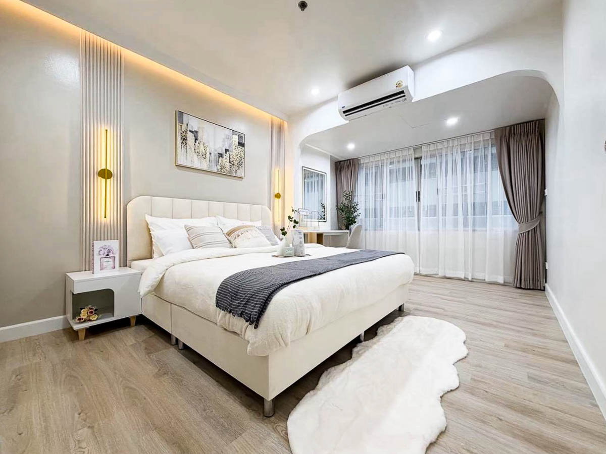 รูป ขาย คอนโด บ้านประชานิเวศน์ 1 แบบ 1 ห้องนอน ขนาด 57 ตรม รีโนเวทใหม่ ตกแต่งสวย เฟอร์นิเจอร์ครบ ใกล้ BTS วัดเสมียนนารี ประชาชื่น งามวงศ์วาน : MF26S-003 - รูปที่ 1/9