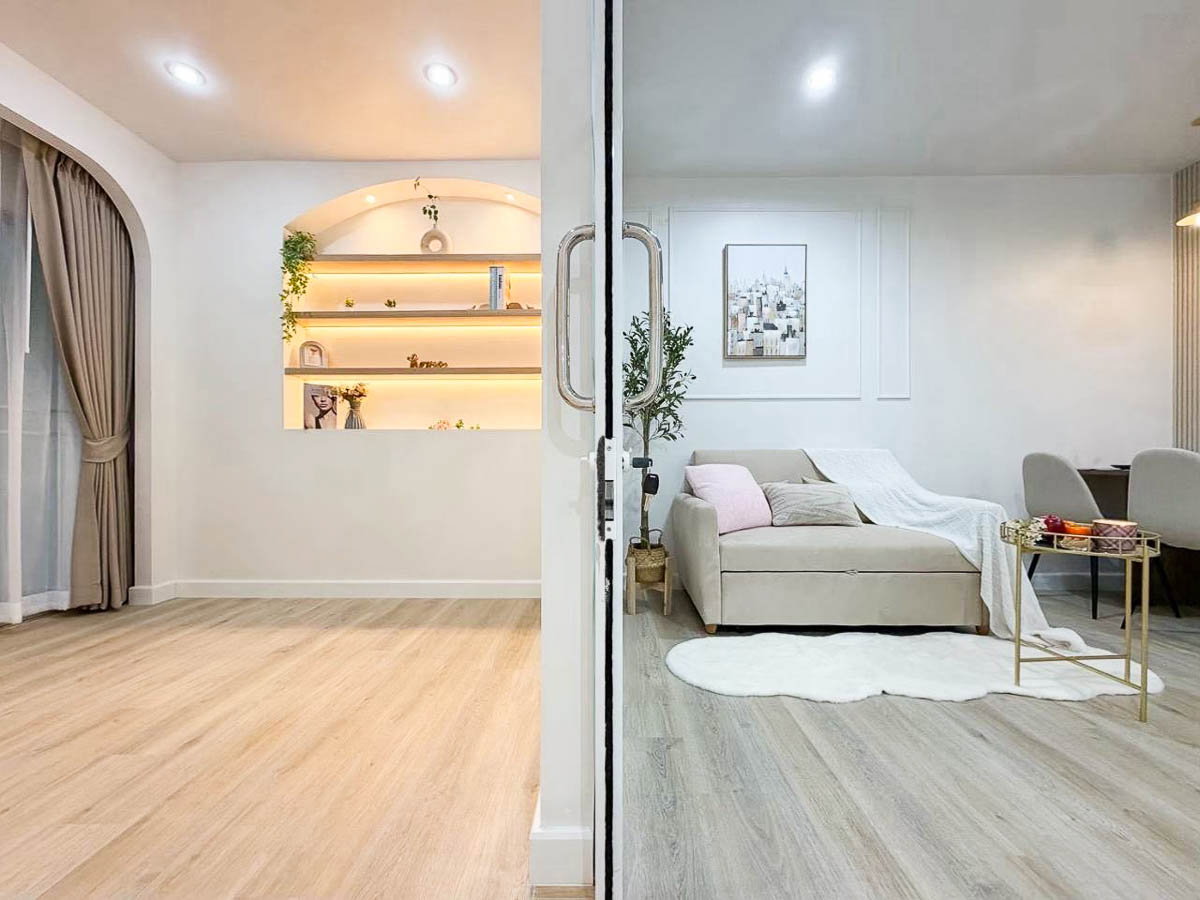 รูป ขาย คอนโด บ้านประชานิเวศน์ 1 แบบ 1 ห้องนอน ขนาด 57 ตรม รีโนเวทใหม่ ตกแต่งสวย เฟอร์นิเจอร์ครบ ใกล้ BTS วัดเสมียนนารี ประชาชื่น งามวงศ์วาน : MF26S-003 - รูปที่ 6/9