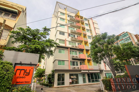 ✨ ให้เช่า คอนโด มาย คอนโด สาทร - ตากสิน (My Condo Sathorn - Taksin) คอนโดมิเนียม ทำเลดีเดินทางสะดวก ใกล้ BTS สถานีกรุงธนบุรี ✨
