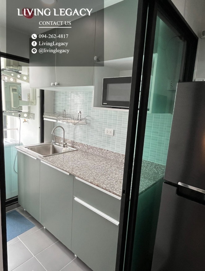 รูป SGLUZU เช่าด่วน คอนโด RYE Huamark ชั้น 6 พร้อมอยู่ เฟอร์นิเจอร์ครบ | 9,500 บาท/เดือน LINE: @livinglegacy - รูปที่ 14/20
