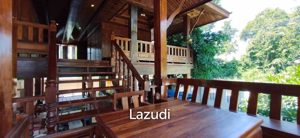 รูป บ้านไม้สไตล์ไทยพร้อมที่ดินขนาด 1 งาน - รูปที่ 2/23