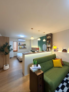 ห้องสวยสไตล์ Mid century หิ้วกระเป๋าใบเดียวพร้อมอยู่