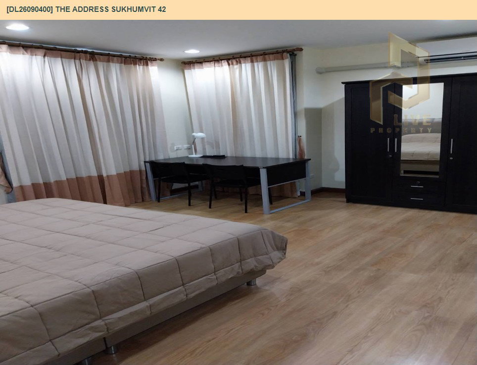 รูป DL26090400 ให้เช่าคอนโด ดิ แอดเดรส สุขุมวิท 42 (The Address Sukhumvit 42) ใกล้ BTS เอกมัย พร้อมเข้าอยู่ โทรด่วน 0638692663 LineID @952jdxxk - รูปที่ 4/13