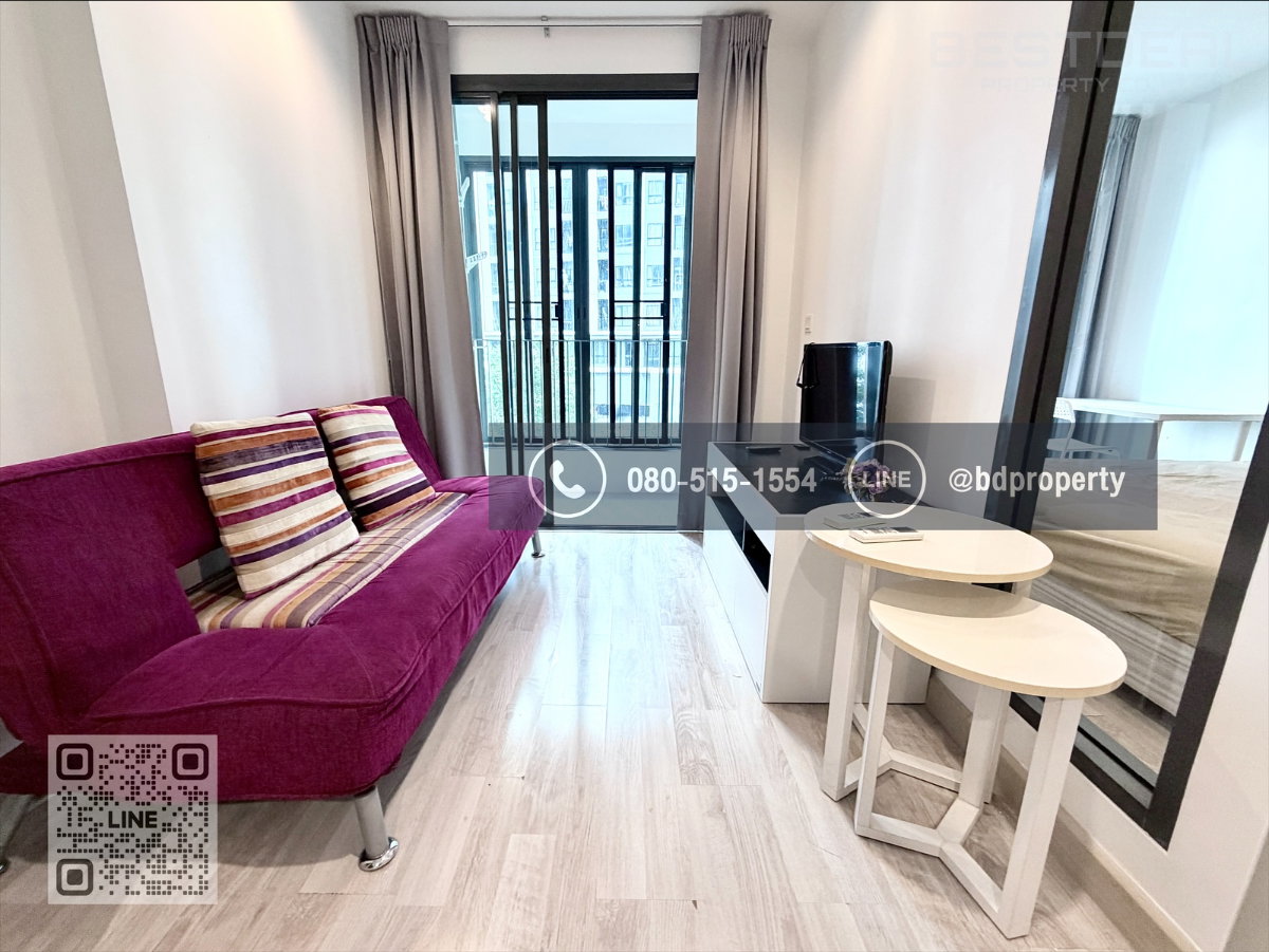 รูป Bestdeal ให้เช่า 1 ห้องนอน 31ตรม.ราคา 15,000/เดือนเท่านั้น เฟอร์นิเจอร์และเครื่องใช้ไฟฟ้าครบ“IDEO MOBI RAMA 9” ใกล้MRT และ เซ็นทรัลพระราม 9 - รูปที่ 3/11