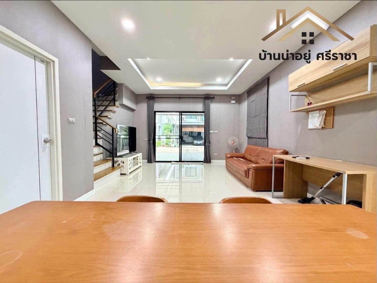 รูป ขายบ้านแฝดหลังริม ม.มณีรินทร์บางพระ ศรีราชา - รูปที่ 10/21