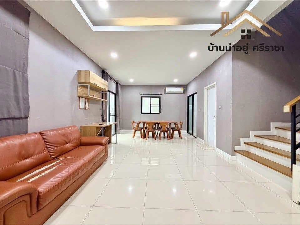 รูป ขายบ้านแฝดหลังริม ม.มณีรินทร์บางพระ ศรีราชา - รูปที่ 11/21