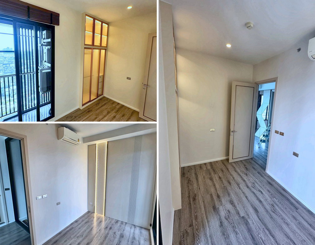 picture Call : 098-889-9168 KnightsBridge Prime Onnut, Corner unit 55 sqm 2 Beds 2 Baths 45 floor, River view, Fully furnished - 8/14