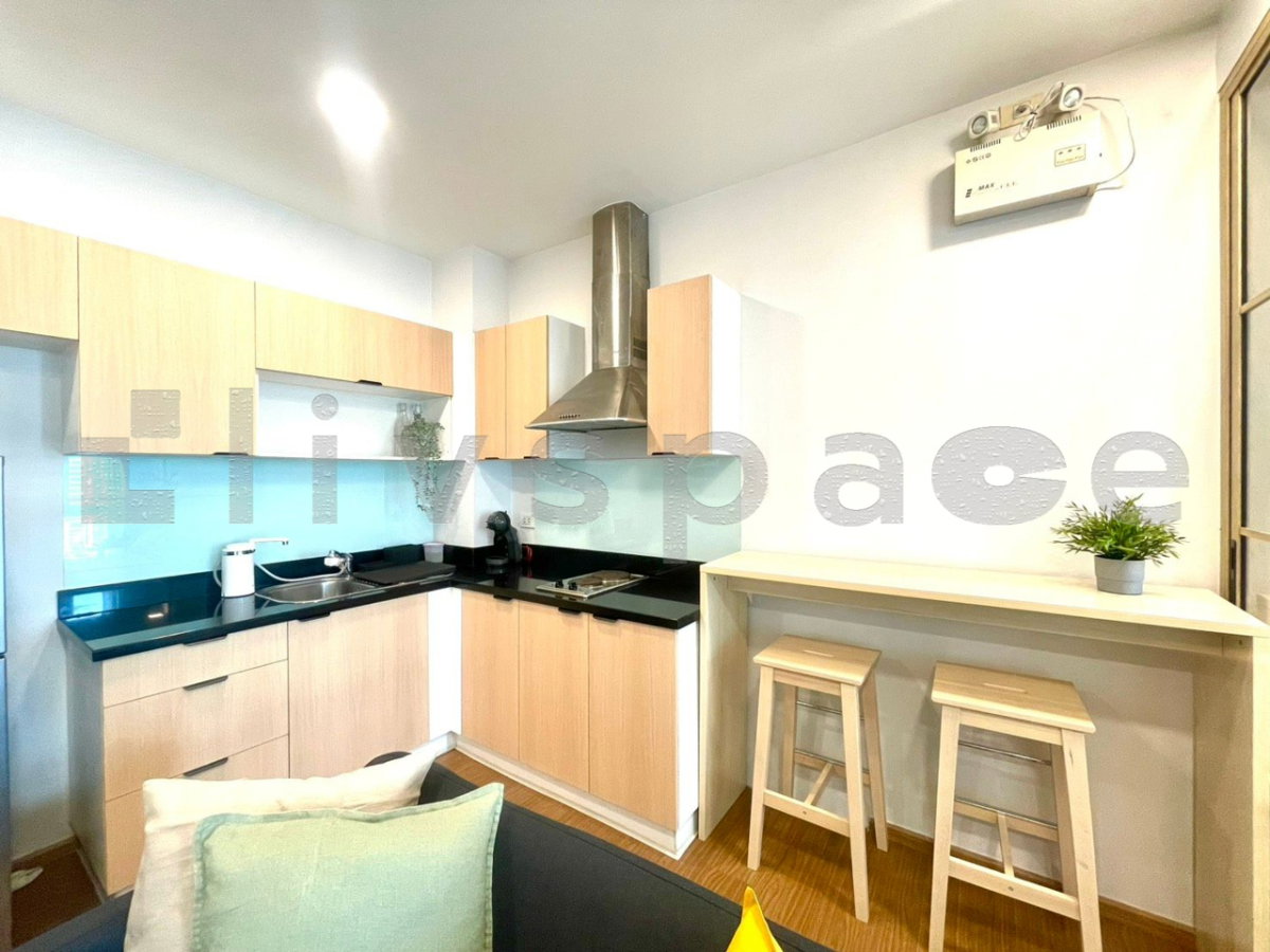 รูป ▚ L00CECツ ให้เช่า Nusasiri Grand Studio 42ตร.ม. กั้นโซนห้องนอน รีโนเวทใหม่ วิวรถไฟฟ้า ติด BTS เอกมัย✨ - รูปที่ 5/10