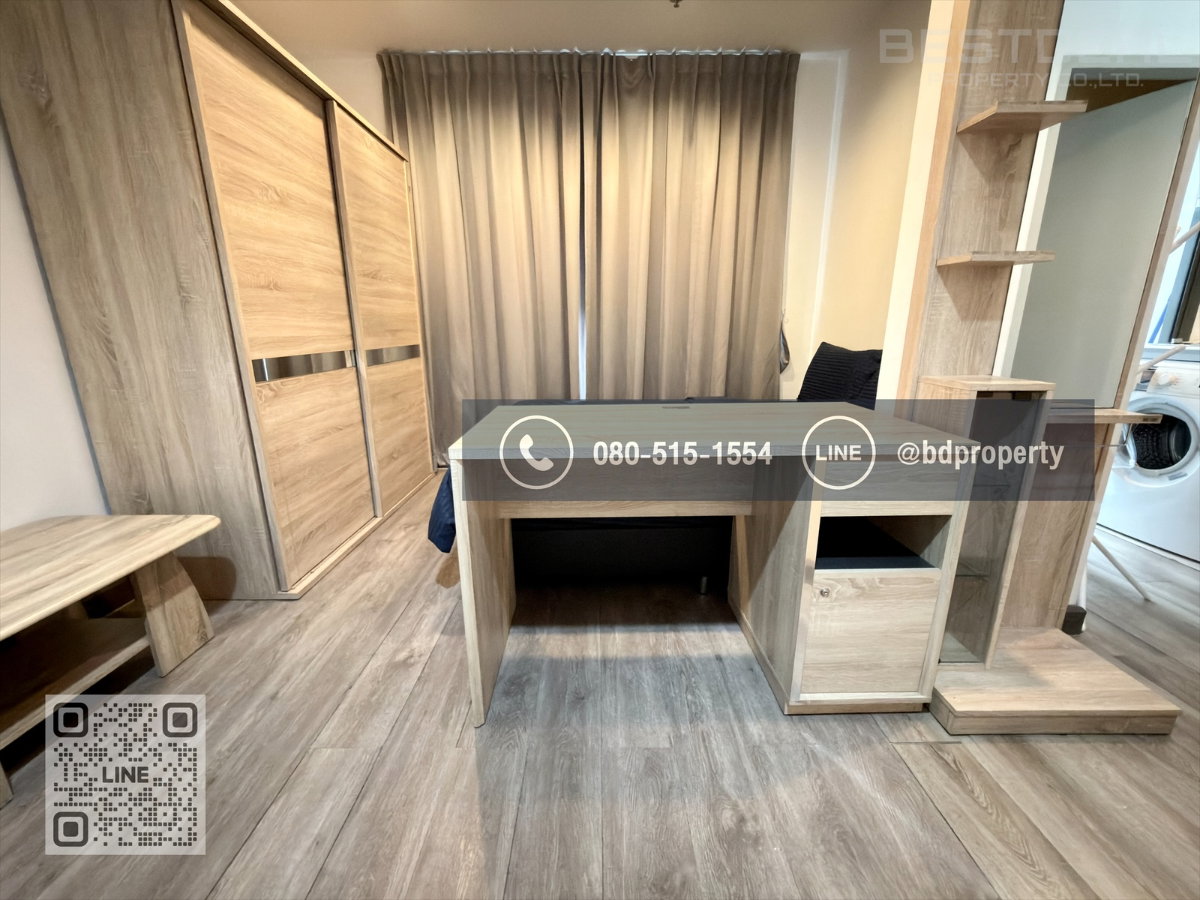 รูป Bestdeal ให้เช่า Studio 22ตรม.ราคา 13,000/เดือนเท่านั้น เฟอร์นิเจอร์และเครื่องใช้ไฟฟ้าครบ “IDEO MOBI RAMA 9” ใกล้MRT และ เซ็นทรัลพระราม 9 เพียง 80 ม. - รูปที่ 8/13