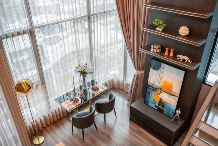 รูป ✨Duplex 1 Bedroom Unit For Rent @ KnightBridge Space Rama 9 ✨ 🏡 - รูปที่ 10/12