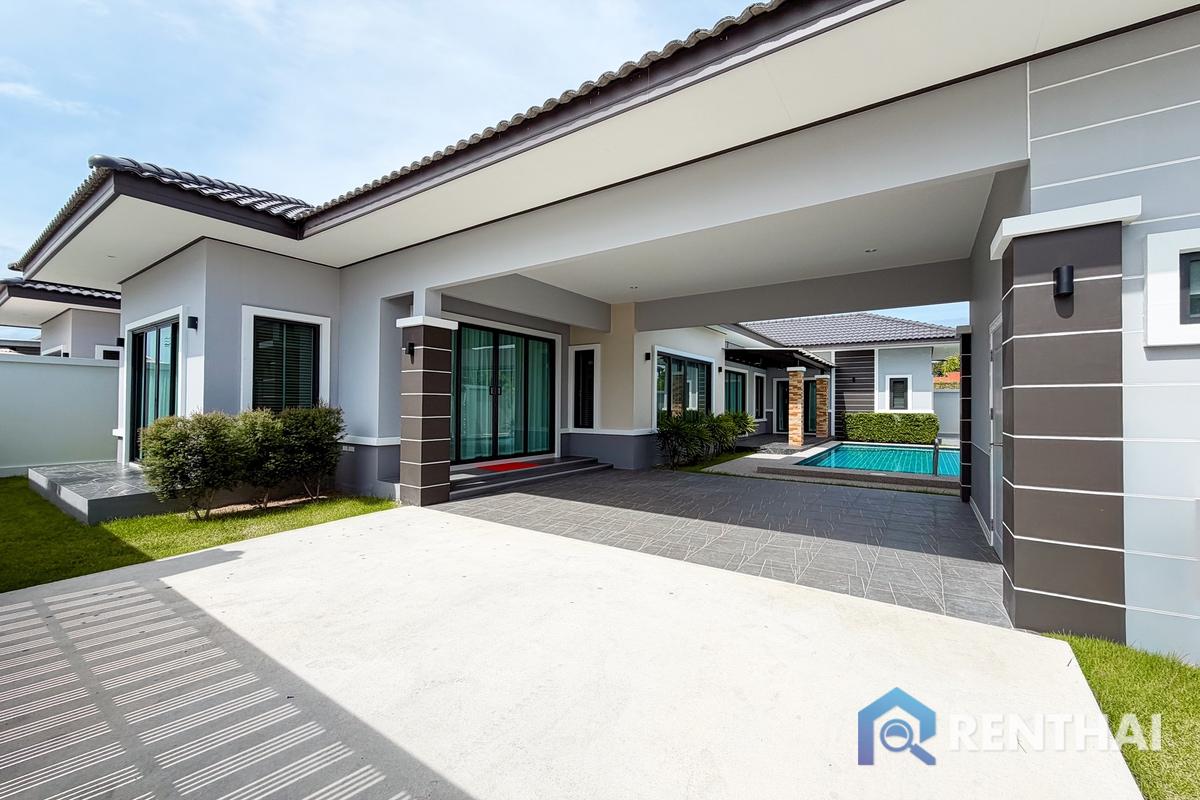 รูป บ้านพูลวิลล่าพร้อมพื้นที่รอบบ้านในทำเลคุณภาพ - รูปที่ 2/20
