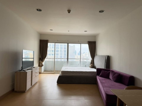 P-56742 Best Location! The Platinum Condo 45 sq.m. Studio 15th Fl. City View, Fully Furnished 17,000 THB/mo Line@easythaihome 085-592-2897