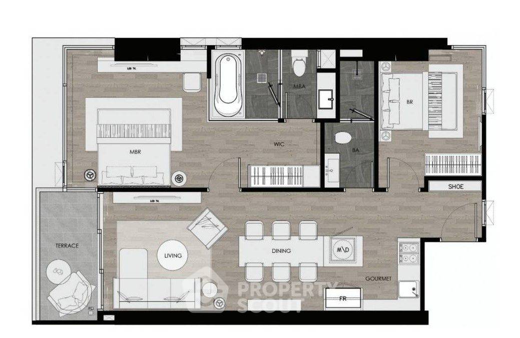 รูป ขายคอนโด 2 ห้องนอน Andromeda Condominium Pattaya ขนาด 72 ตร.ม. (ID 1073983) - รูปที่ 17/30