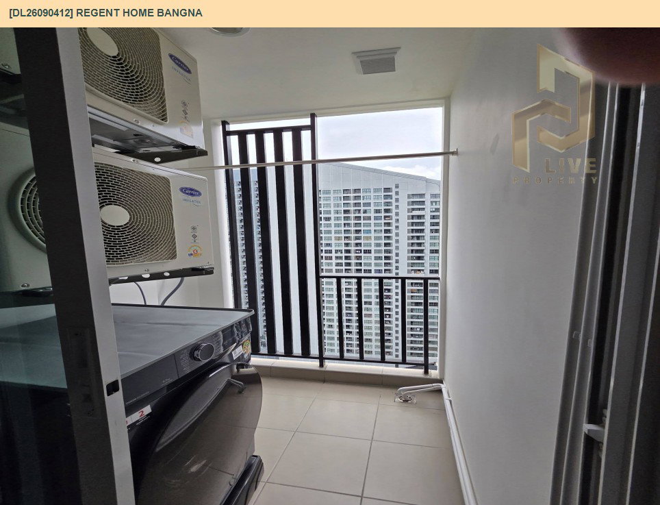 รูป DL26090412 ให้เช่าคอนโด รีเจ้นท์ โฮม บางนา (Regent home bangna) ใกล้ BTS บางนา พร้อมเข้าอยู่ โทรด่วน 0638692663 LineID @952jdxxk - รูปที่ 9/9