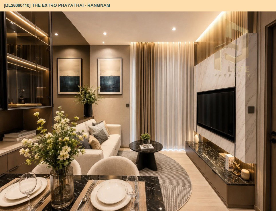 รูป DL26090410 ขายคอนโด ดิ เอ็กซ์โทร พญาไท - รางน้ำ (THE EXTRO Phayathai - Rangnam) ใกล้ - พร้อมเข้าอยู่ โทรด่วน 0653619502 LineID @952jdxxk - รูปที่ 4/13