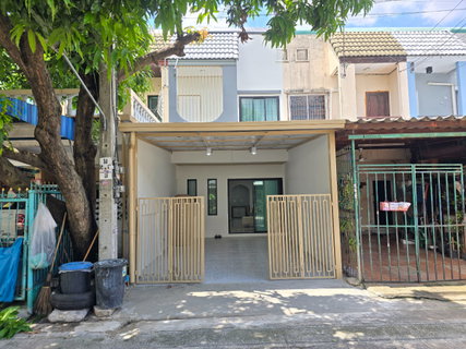 ทาวทาวน์เฮ้าส์รีโนเวทใหม่ สไตล์มินิมอล-โมเดิร์น หมู่บ้านมโนรมย์ 4 เลียบคลองสอง19 เขตคลองสามวา เฟอร์ฯ พร้อมอยู่ ทำเลดี
