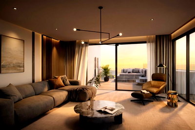 ขายคอนโด : Luxury 4 Bed Condo for Sale The Riviera Santa Monica Sea View