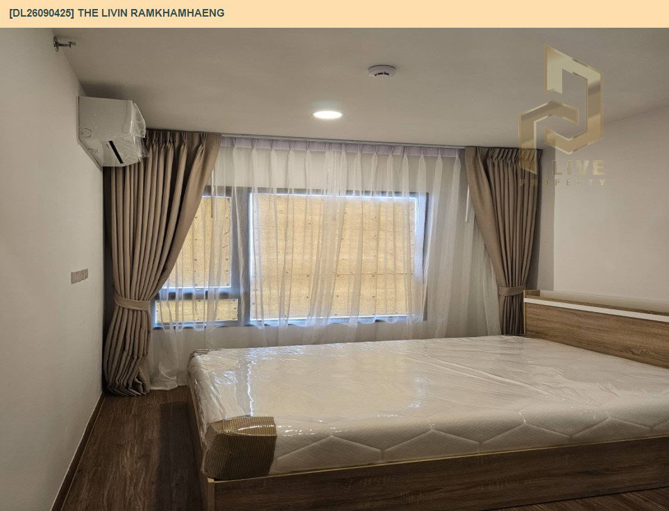 รูป DL26090425 ให้เช่าคอนโด เดอะ ลิฟวิ่น รามคำแหง (The Livin Ramkhamhaeng) ใกล้ - พร้อมเข้าอยู่ โทรด่วน 0653619502 LineID @952jdxxk - รูปที่ 3/9
