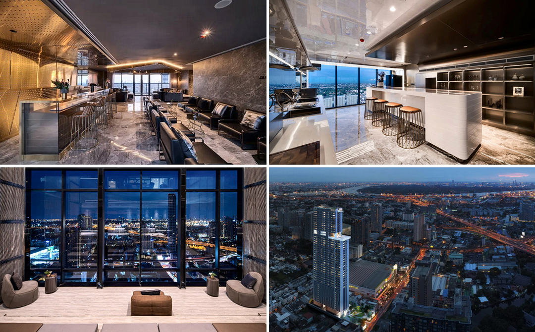 picture Call : 098-889-9168 KnightsBridge Prime Onnut, Corner unit 55 sqm 2 Beds 2 Baths 45 floor, River view, Fully furnished - 12/14