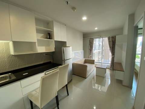Rich Park Tao Poon Condo for Sale – 12th Floor, North-facing, 1.95 Million Baht. 1 Bedroom, 28 sq.m., fully furnished. Contact @sacondo.