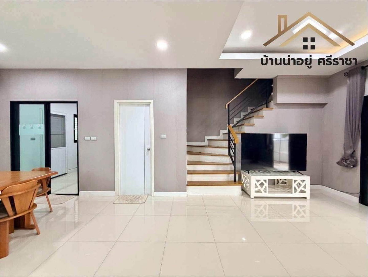 รูป ขายบ้านแฝดหลังริม ม.มณีรินทร์บางพระ ศรีราชา - รูปที่ 7/21