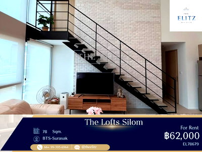 คอนโดให้เช่า : ✨ Industrial Chic Loft Living | High Ceilings & Expansive Space | Prime Silom Financial District ✨
