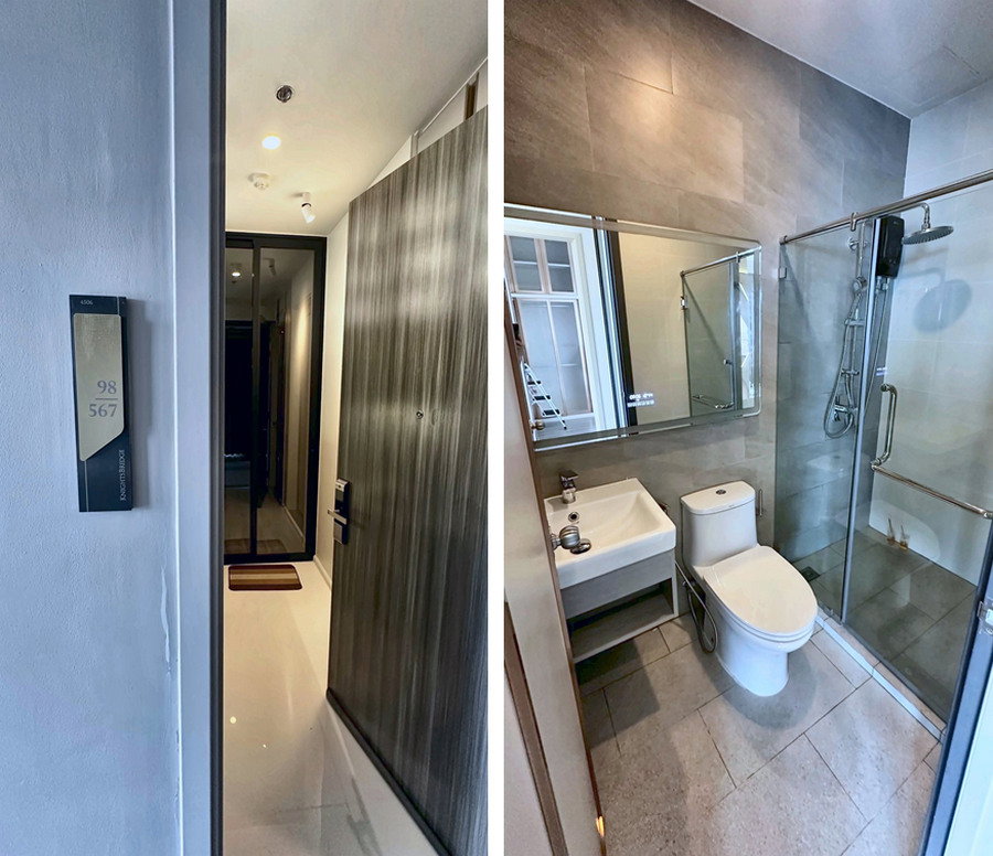 picture Call : 098-889-9168 KnightsBridge Prime Onnut, Corner unit 55 sqm 2 Beds 2 Baths 45 floor, River view, Fully furnished - 10/14