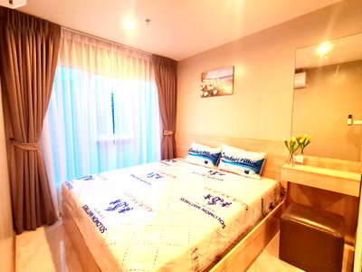 Condos for rent : P-56453 For Rent Regent Home Bangna  | 28 sq.m. | 28th Floor, Building D | City View | Fully Furnished 📞 Line ID: @easythaihome | 085-592-2897