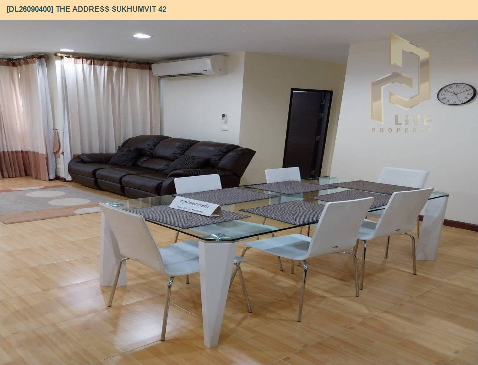 รูป DL26090400 ให้เช่าคอนโด ดิ แอดเดรส สุขุมวิท 42 (The Address Sukhumvit 42) ใกล้ BTS เอกมัย พร้อมเข้าอยู่ โทรด่วน 0638692663 LineID @952jdxxk - รูปที่ 3/13