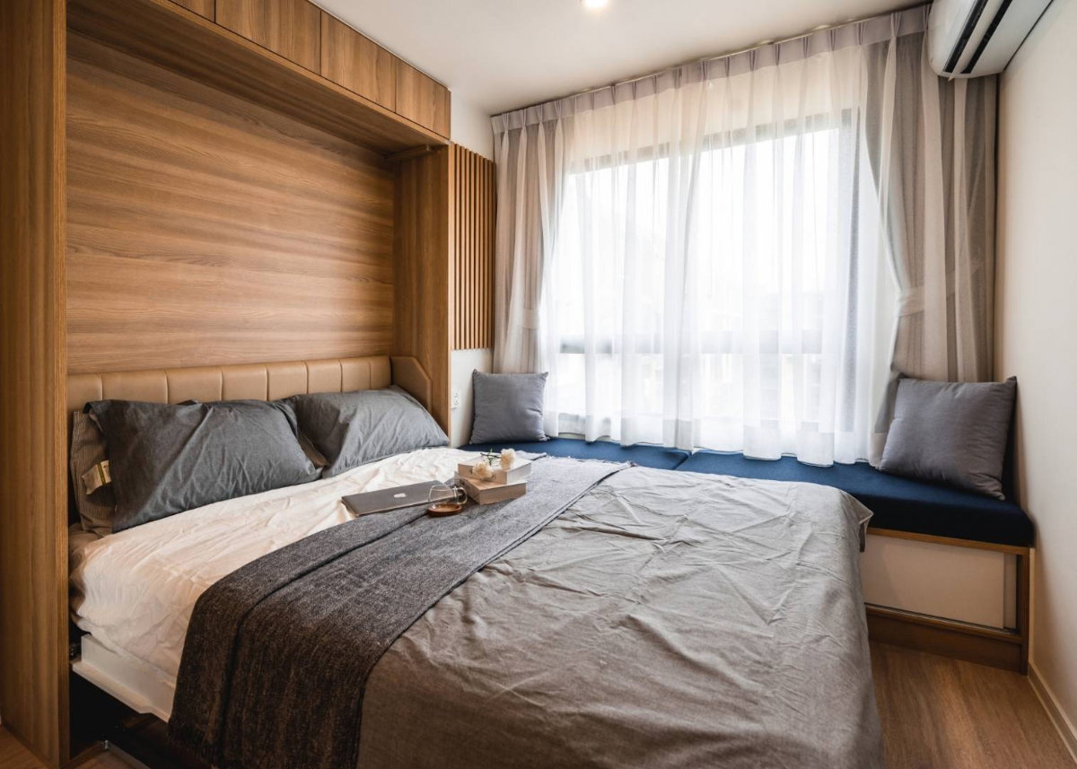 รูป ให้เช่า iCondo Green Space Sukhumvit 77 – Phase 1 ห้องมุม | วิวสระว่ายน้ำ | ชั้น 7 อาคาร A - รูปที่ 7/12