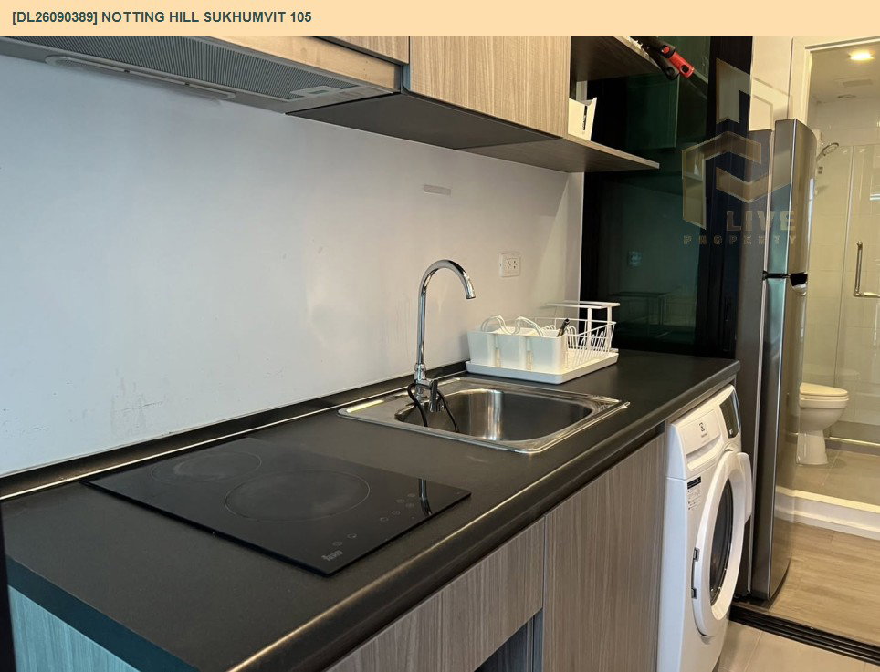 รูป DL26090389 ให้เช่าคอนโด น็อตติ้ง ฮิลล์ สุขุมวิท 105 (Notting Hill Sukhumvit 105) ใกล้ BTS แบริ่ง พร้อมเข้าอยู่ โทรด่วน 0638692663 LineID @952jdxxk - รูปที่ 4/7