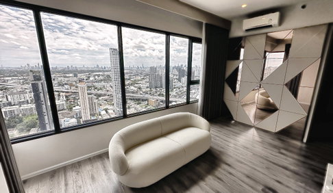 เจ้าของขาย KnightsBridge Prime On Nut ปากซอยสุขุมวิท 77 ห้องมุมชั้น 45 วิวแม่น้ำ 55 ตร.ม. 2 นอน 2 น้ำ