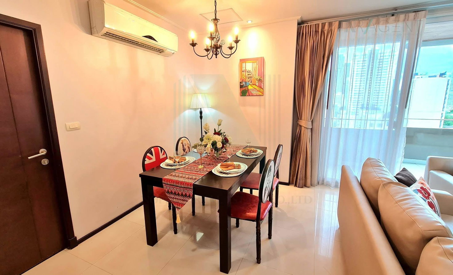 รูป 🎉 ให้เช่าคอนโด ปิยะทิพย์ เพลส อาคาร 1 ชั้น 11 2 ห้องนอน ขนาด 173 ตรม ใกล้ BTS พร้อมพงษ์ - รูปที่ 7/8